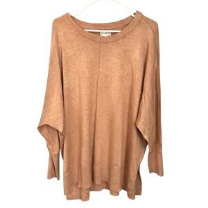 Wonderly NWT Women's Dolman Long Sleeve Peach Sweater XL